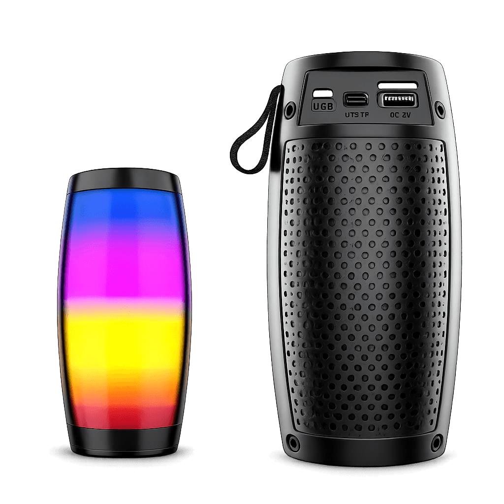 Caixa de Som Bluetooth com LED